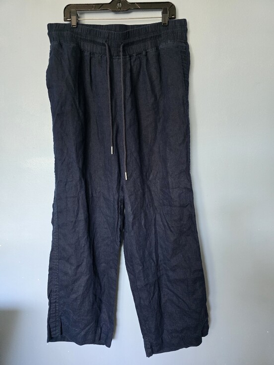 Quince Pants - Quince European Linen Wide-Leg Pants Deep Navy XL